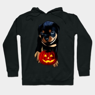 Happy Rottweiler Halloween Hoodie